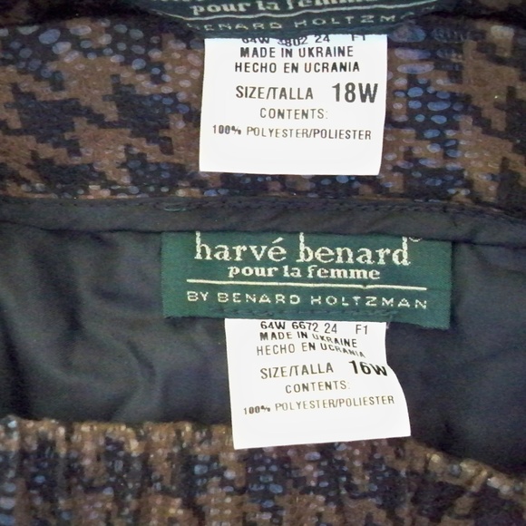 Nwt $374 HARVE BENARD 3 PC Suit Sz 16W/18W CHIC! - Picture 8 of 8